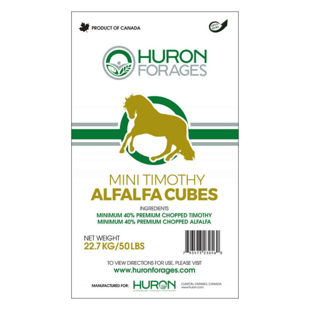 Huron Forages Mini Timothy Alfalfa Cubes - Ritchie Feed & Seed Inc.